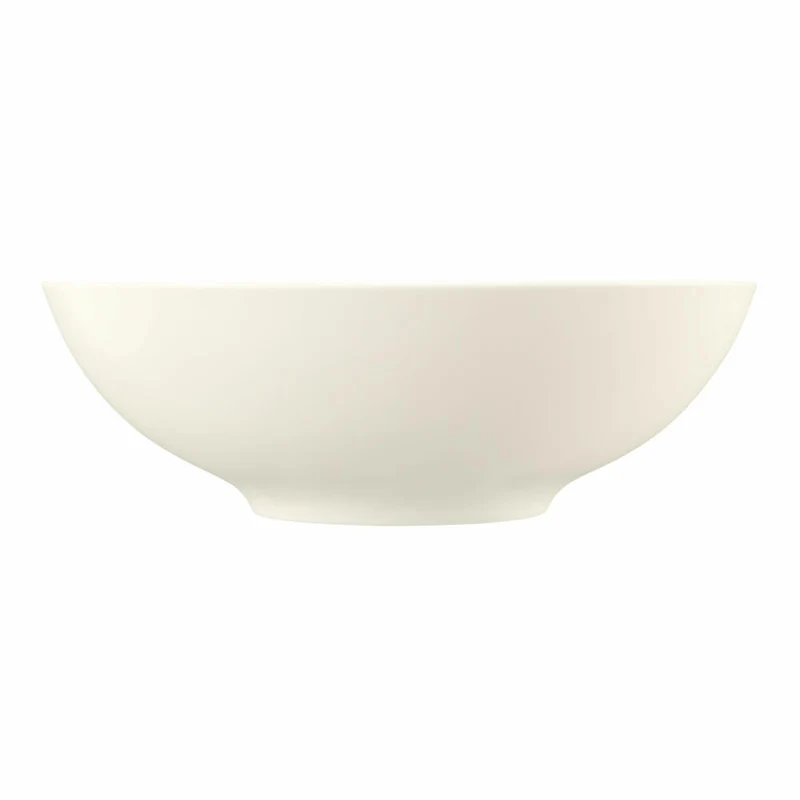 Seltmann Weiden Zoé Fine Diamond Schüssel Rund, Schale, Porzellan, Creme Uni, Ø 30.4 cm, 001.746254