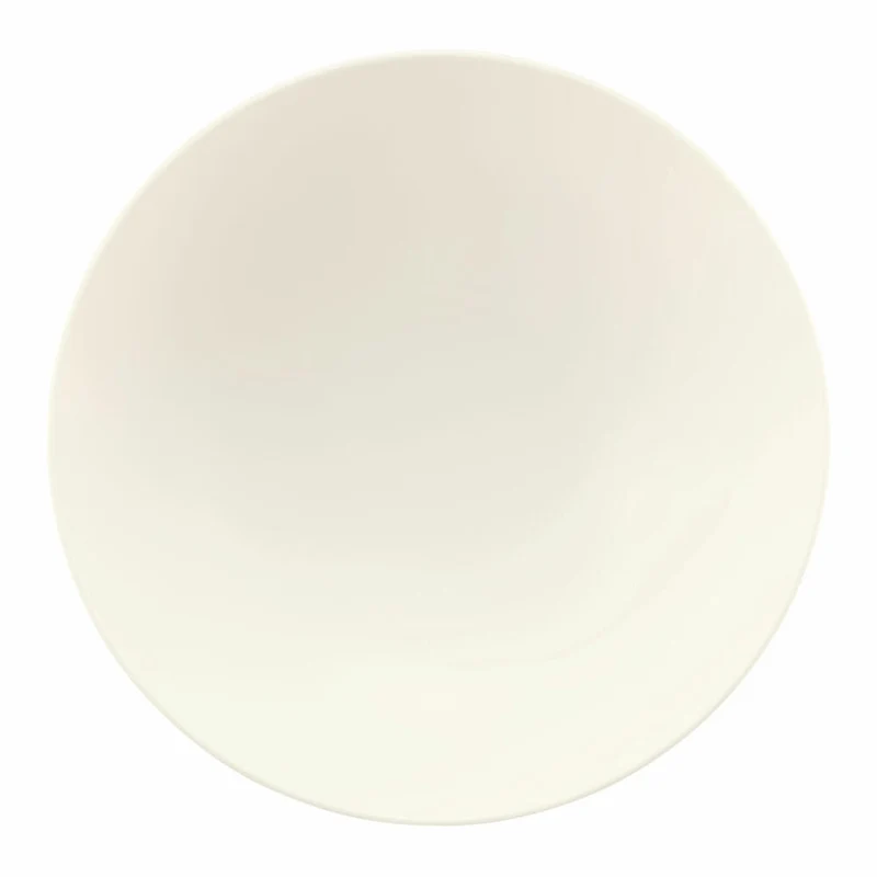 Seltmann Weiden Zoé Fine Diamond Schüssel Rund, Schale, Porzellan, Creme Uni, Ø 30.4 cm, 001.746254
