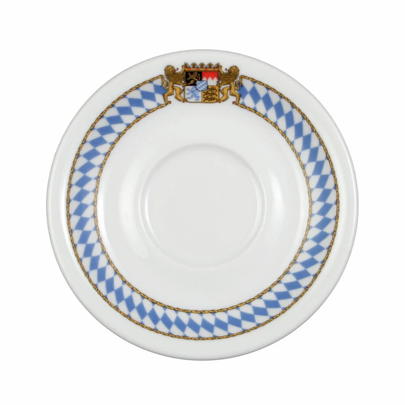 Seltmann Weiden Compact Untertasse, für Kaffeetasse, Unterteller, Porzellan, Bayern Dekor, Ø 14.7 cm, 001.475323