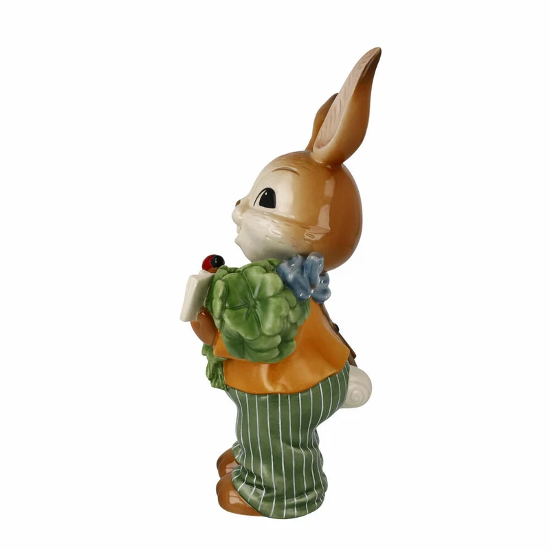Goebel Figur Hase - Mit guten Wünschen, Ostern, Steingut, Bunt, 24 cm, 66845641