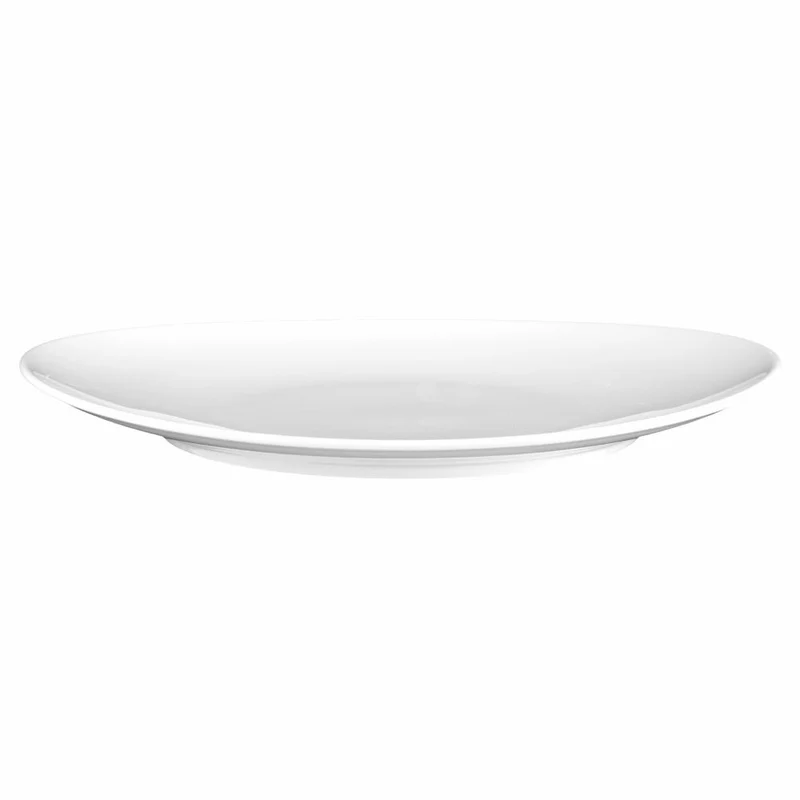 Seltmann Weiden Modern Life Teller Oval, Speiseteller, Servierteller, Porzellan, Weiß, 34 x 30.1 cm, 001.657565