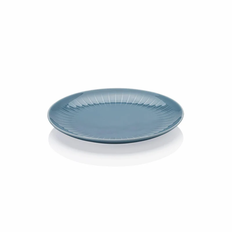 Rosenthal Teller flach Joyn Denim Blue, Speiseteller, Porzellan, Blau, 24 cm, 44020-640211-10864