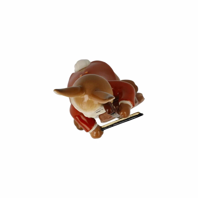 Goebel Figur Hase - Fröhlicher Bassist, Ostern, Steingut, Bunt, 8 cm, 66845801