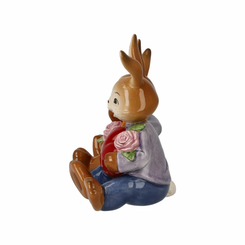 Goebel Figur Hasen - Mein Valentins-Schatz, Steingut, Bunt, 12 cm, 66845841