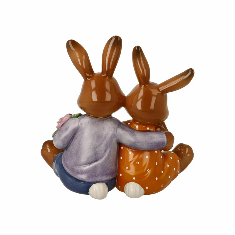 Goebel Figur Hasen - Mein Valentins-Schatz, Steingut, Bunt, 12 cm, 66845841