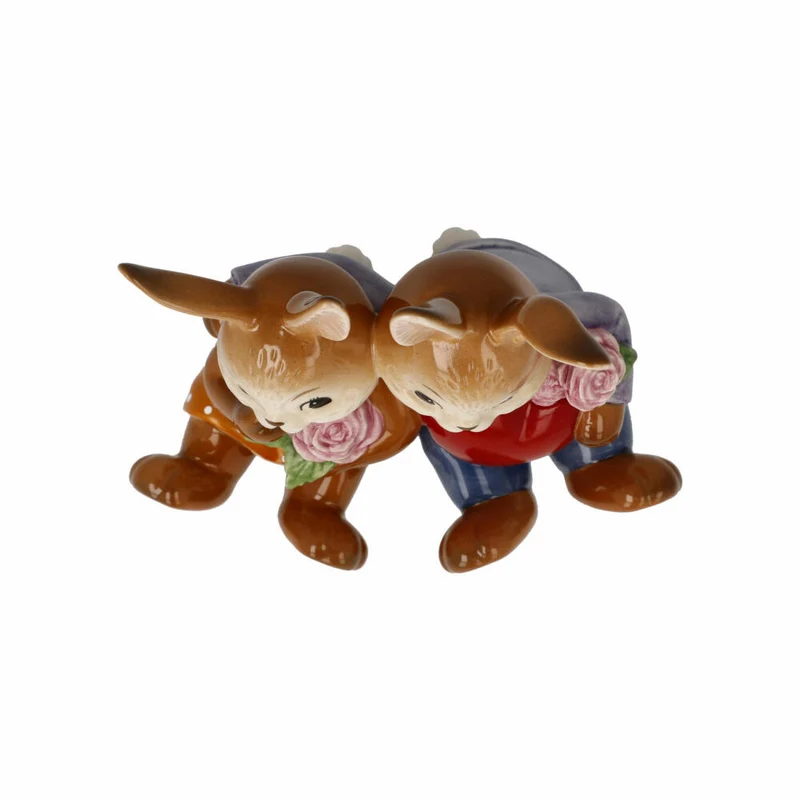 Goebel Figur Hasen - Mein Valentins-Schatz, Steingut, Bunt, 12 cm, 66845841