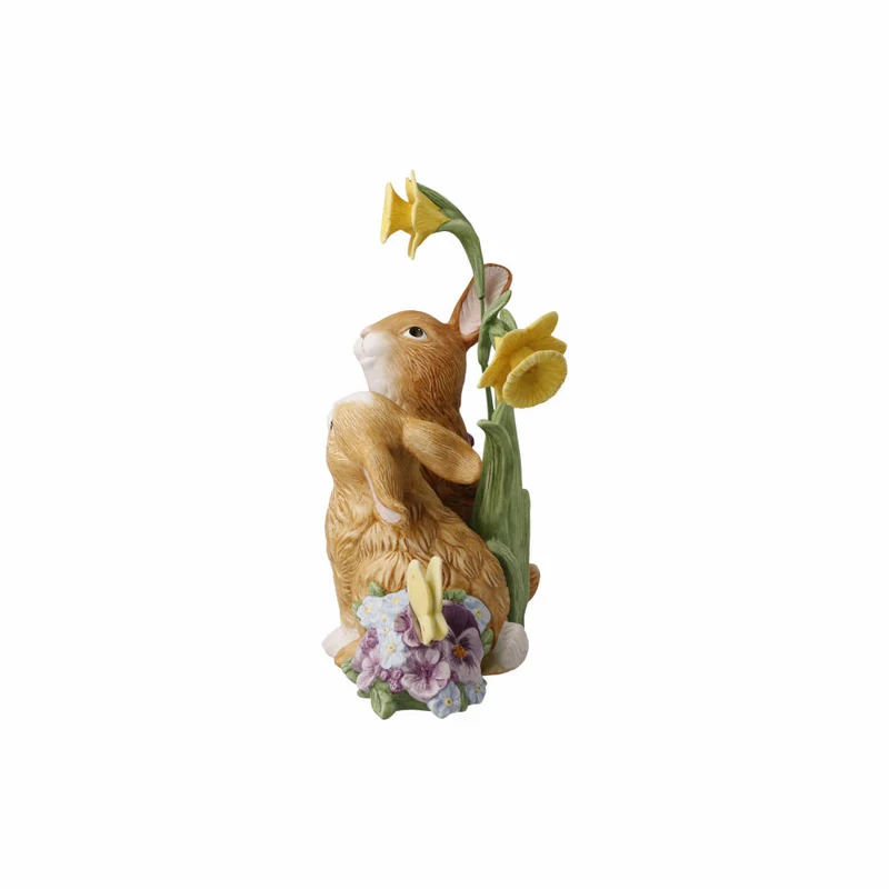 Goebel Figur Hasenpaar - Frühlingserwachen, Steingut, Bunt, Limited Edition, 66845331