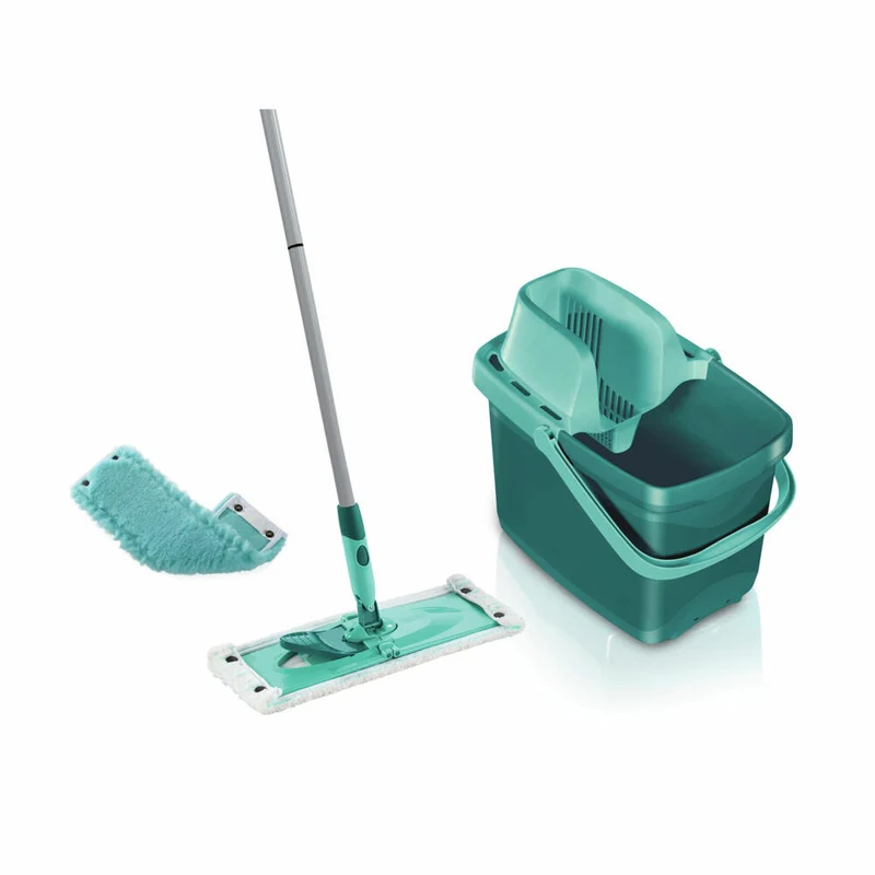 Leifheit Set Combi M + Wischbezug static plus, Bodenwischer Set, 55379