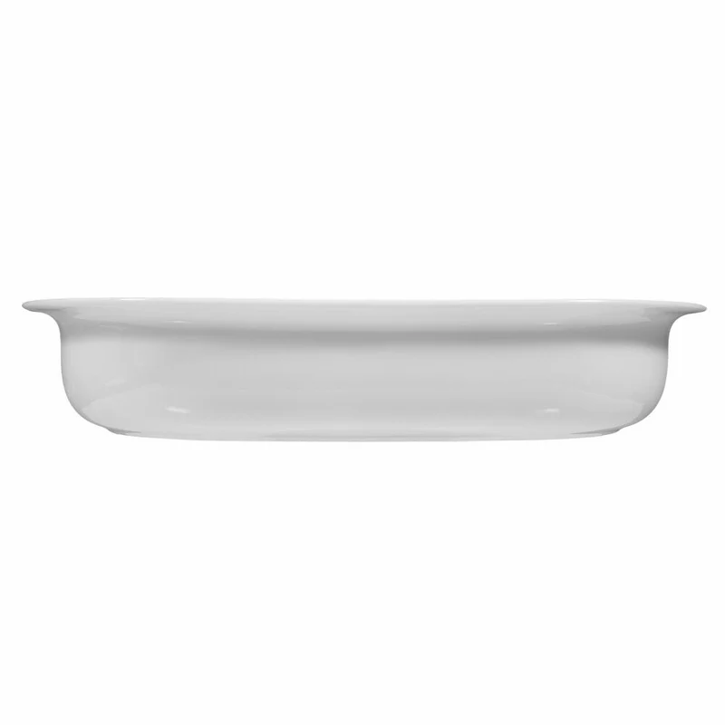 Seltmann Weiden Lukullus Auflaufform Oval, Ofenform, Backform, Porzellan, Weiß, 34 cm, 001.103494