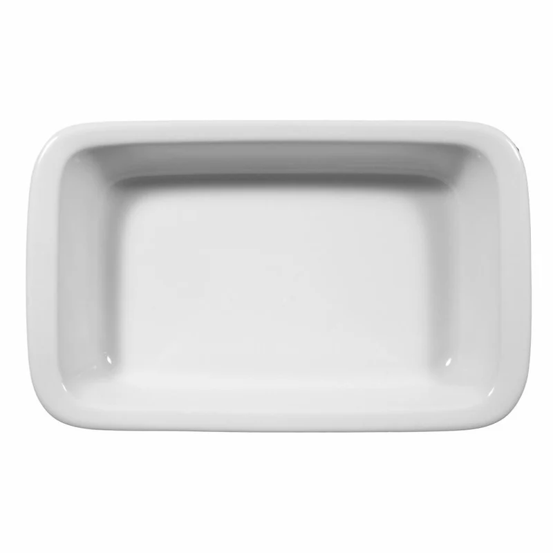 Seltmann Weiden Lukullus Auflaufform Eckig, Ofenform, Backform, Porzellan, Weiß, 35 cm, 001.103969