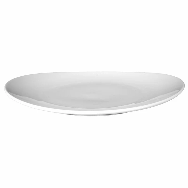 Seltmann Weiden Modern Life Teller Oval, Speiseteller, Servierteller, Porzellan, Weiß, 30.2 x 27.7 cm, 001.658471