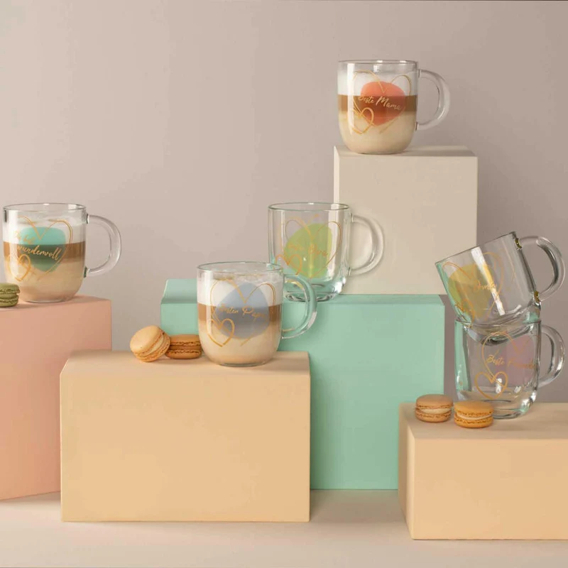 Leonardo Tasse Emozione Bester Opa, Henkelbecher, Kalk-Natron-Glas, Grün, 400 ml, 033227