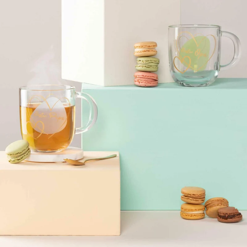 Leonardo Tasse Emozione Bester Papa, Henkelbecher, Kalk-Natron-Glas, Blau, 400 ml, 033229