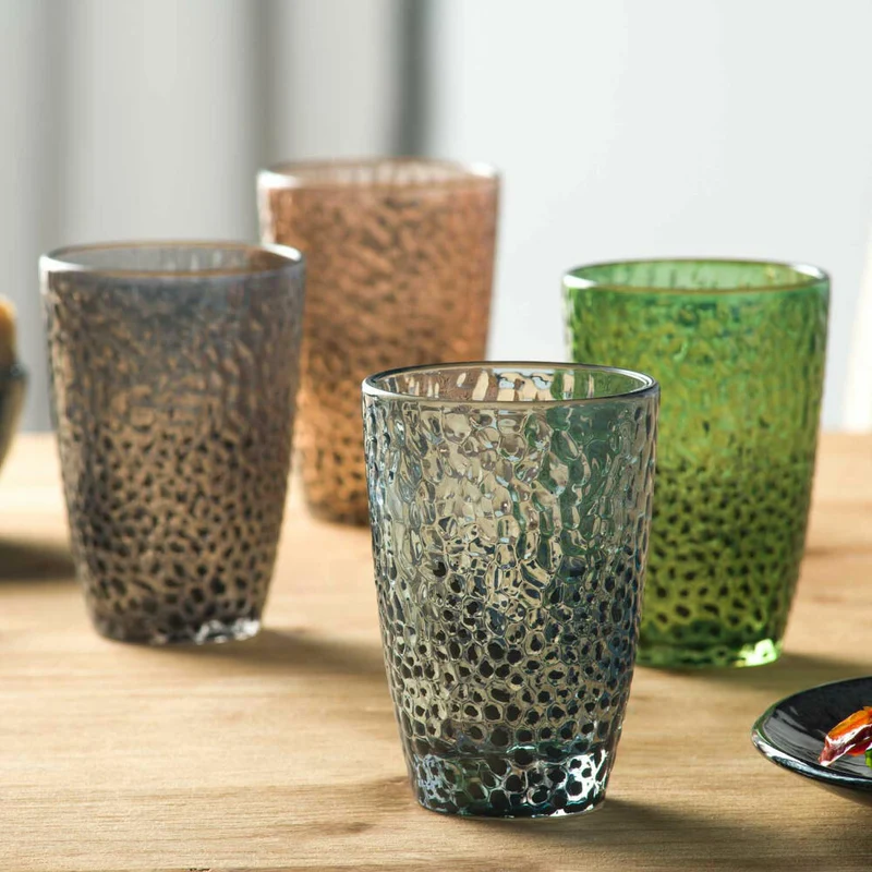 Leonardo Trinkglas Matera, Trinkbecher, Kalk-Natron-Glas, Anthrazit, 340 ml, 024382