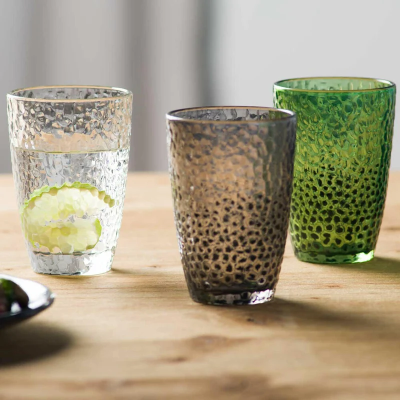 Leonardo Trinkglas Matera, Trinkbecher, Kalk-Natron-Glas, Grün, 340 ml, 024383