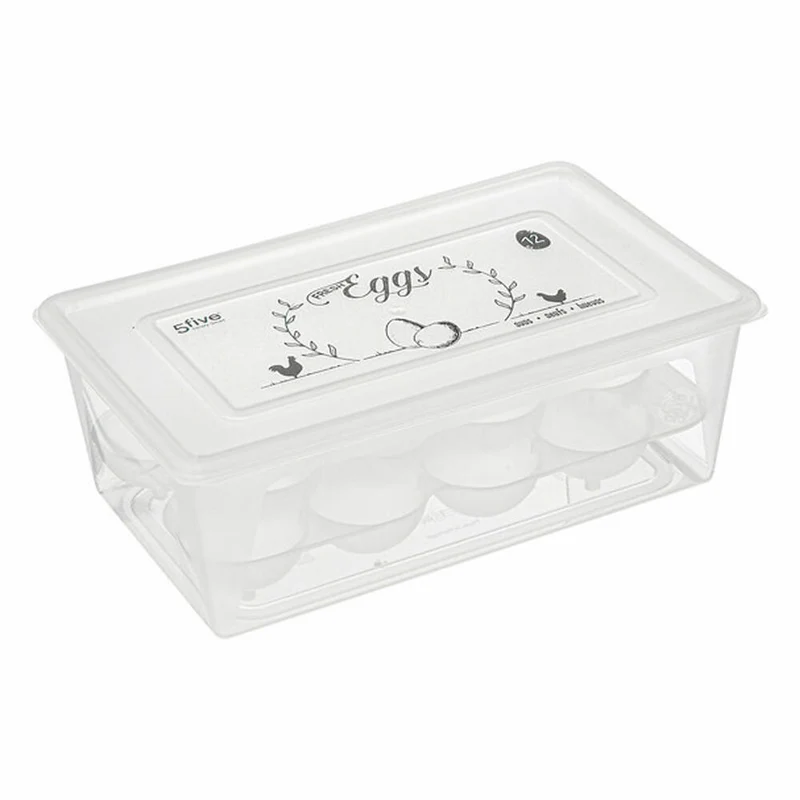5five Simply Smart Eierschachtel für 12 Eier, Aufbewahrungsbox, PP-Kunststoff, Transparent, 2.1 L, 202572