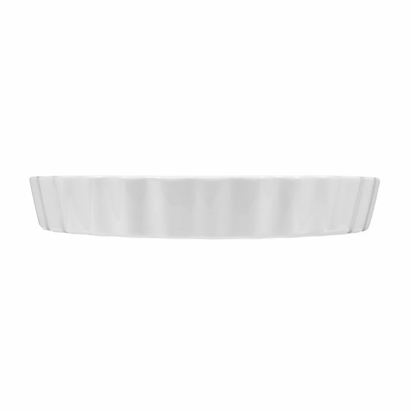 Seltmann Weiden Lukullus Auflaufform Rund, Ofenform, Backform, Porzellan, Weiß, 25 cm, 001.104285