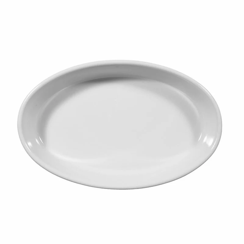Seltmann Weiden Lukullus Auflaufform Oval, Ofenform, Backform, Porzellan, Weiß, 24 cm, 001.104601