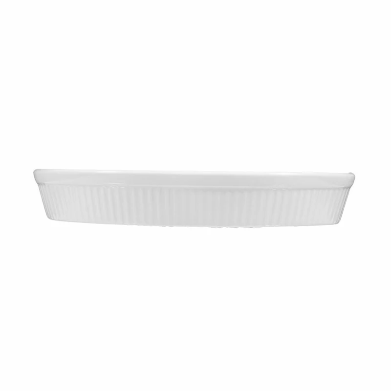 Seltmann Weiden Lukullus Auflaufform Oval, Ofenform, Backform, Porzellan, Weiß, 24 cm, 001.104601