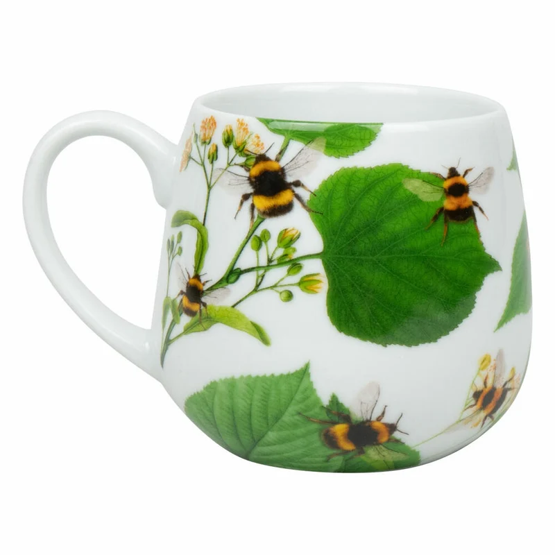Könitz Becher Bumblebees on leave mit Samentüte in Geschenkbox, Tasse, Porzellan, Bunt, 400 ml, 11 5 000 2768