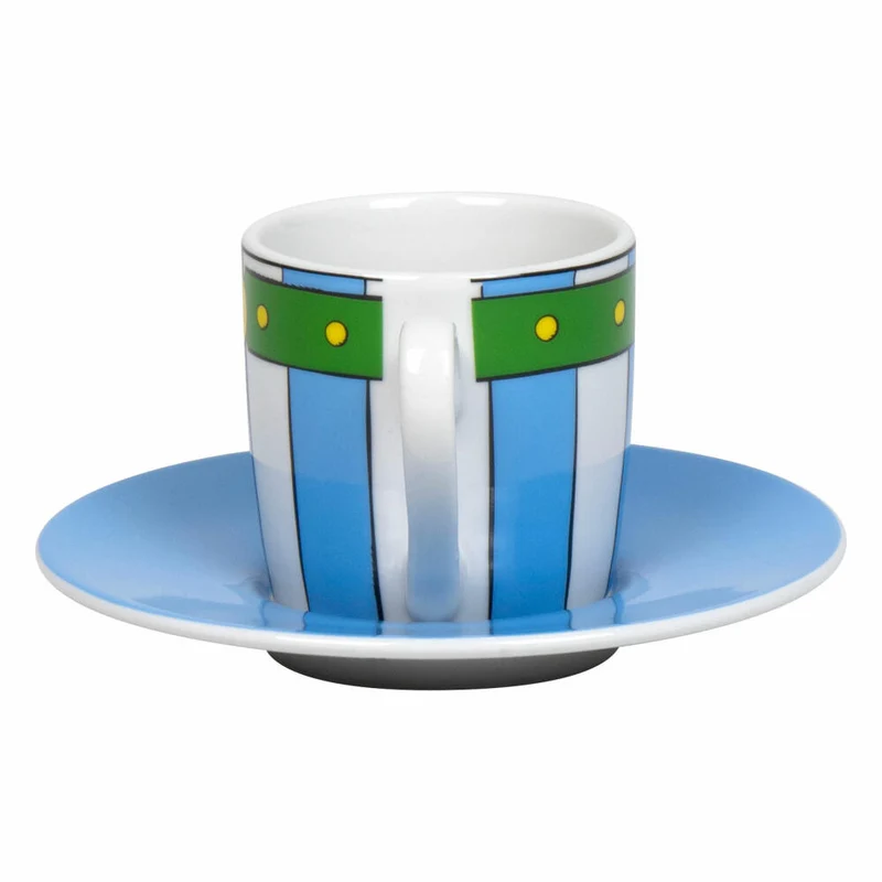 Könitz Espressotasse Asterix - Obelix Pants mit Untertasse, Becher, Porzellan, Bunt, 85 ml, 11 5 053 2053