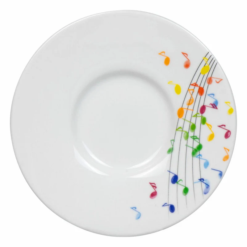 Könitz Espressotasse Flying Notes mit Untertasse, Becher, Porzellan, Bunt, 85 ml, 11 5 053 2300