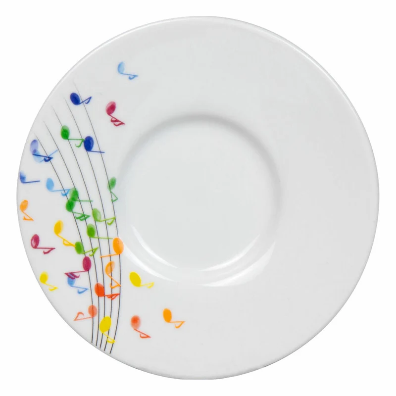 Könitz Espressotasse Flying Notes mit Untertasse, Becher, Porzellan, Bunt, 85 ml, 11 5 053 2300