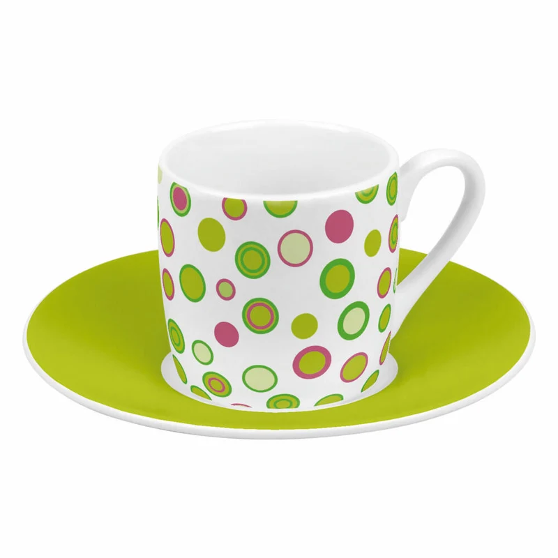 Könitz Espressotassen 4er Set Spring, Becher, Porzellan, Bunt, 85 ml, 11 5 053 2806
