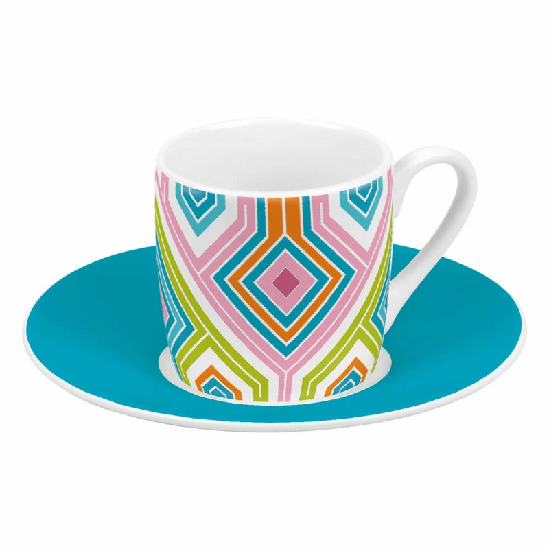 Könitz Espressotassen 4er Set Spring, Becher, Porzellan, Bunt, 85 ml, 11 5 053 2806