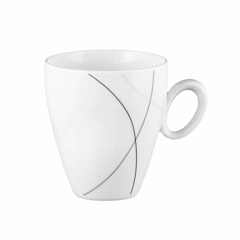 Seltmann Weiden Trio Becher, Kaffeebecher, Teetasse, Tasse, Porzellan, Highline, 300 ml, 001.692294