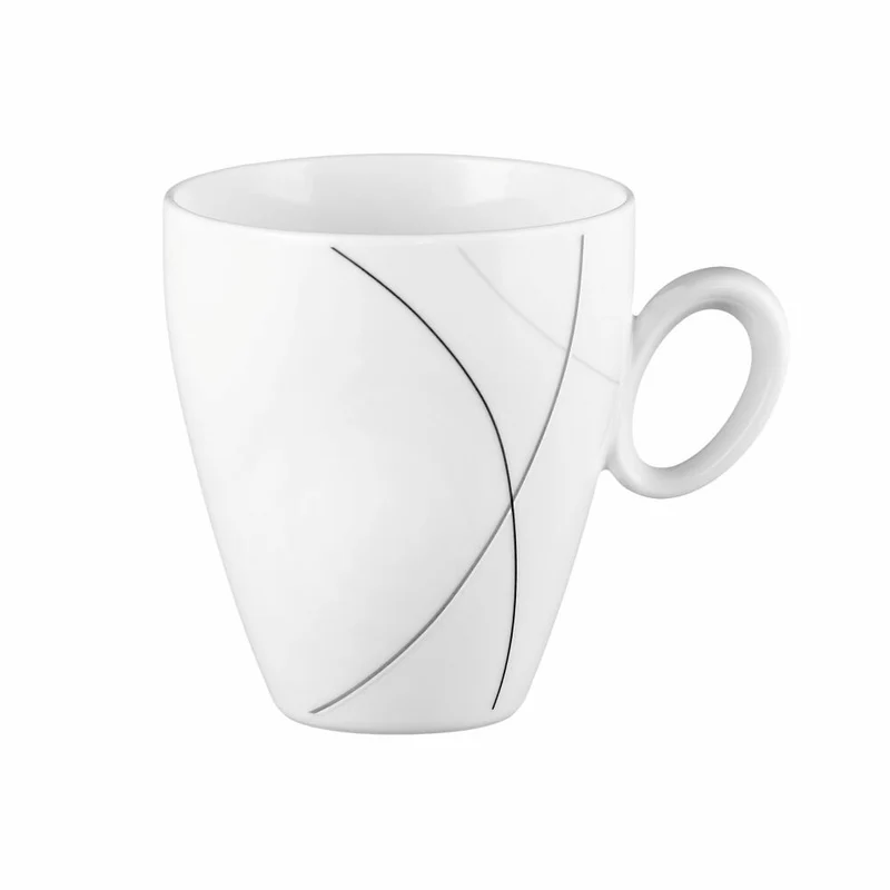 Seltmann Weiden Trio Becher, Kaffeebecher, Teetasse, Tasse, Porzellan, Highline, 300 ml, 001.692294
