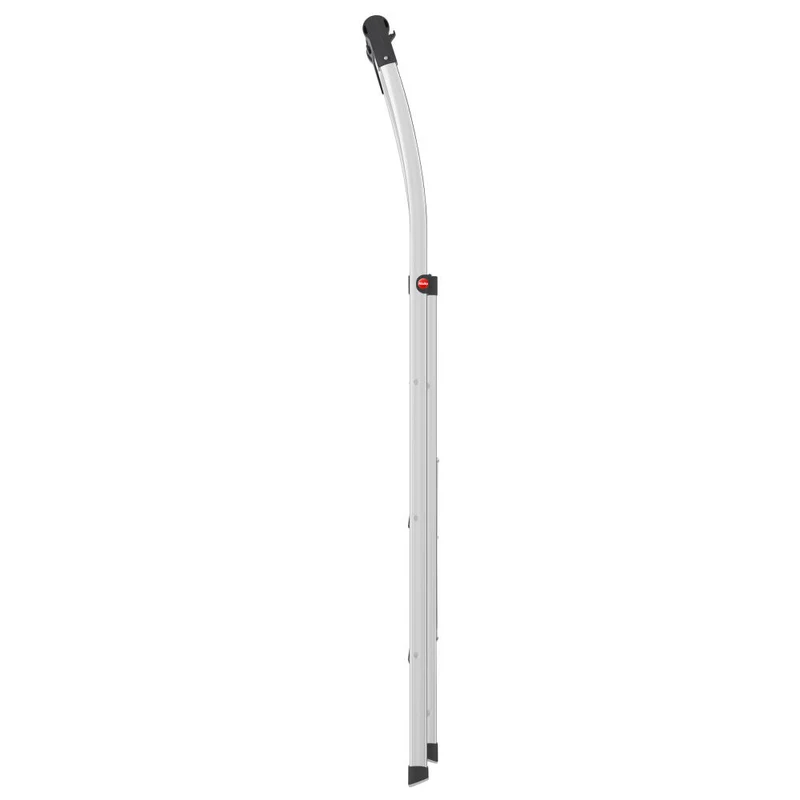 Hailo Trittleiter K100 TopLine, Haushaltsleiter, Aluminium, Silberfarben, 3 Stufen, 4303-301