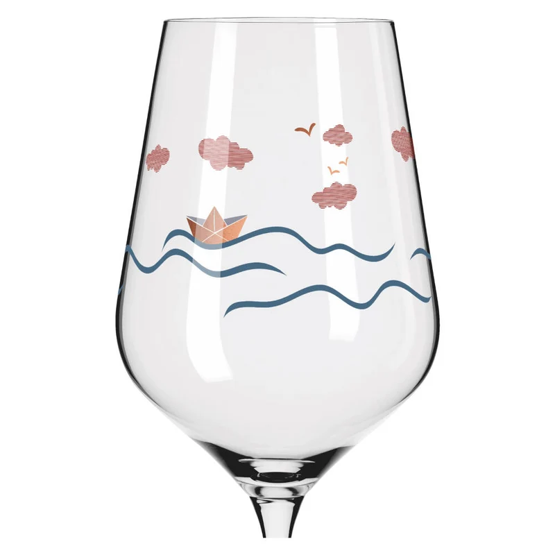 Ritzenhoff Rotweinglas 2er Set Herzkristall H23, Aurélie Girod, Applefield, Kristallglas, 570 ml, 6161001