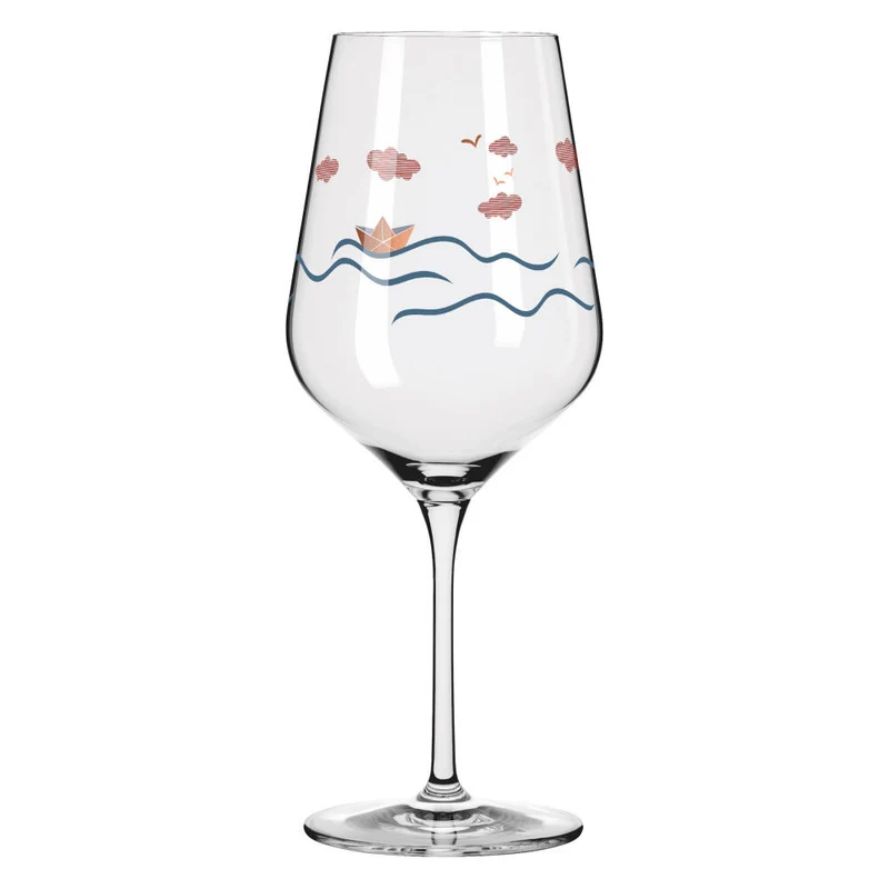 Ritzenhoff Rotweinglas 2er Set Herzkristall H23, Aurélie Girod, Applefield, Kristallglas, 570 ml, 6161001