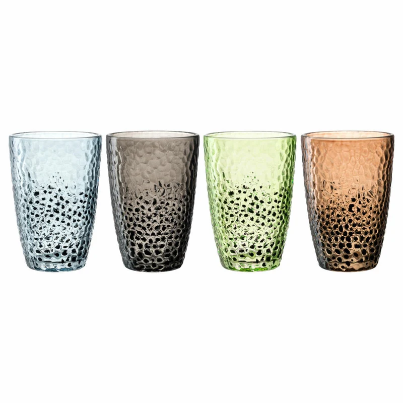 Leonardo Trinkgläser Set Matera 4-tlg., Trinkbecher, Kalk-Natron-Glas, Klar, 340 ml, 024386