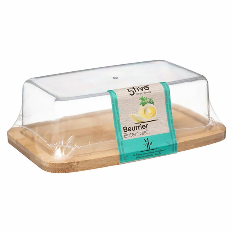 5five Simply Smart Butterdose Bamboo, Butterschale, Bambus, Kunststoff, Beige, 151189
