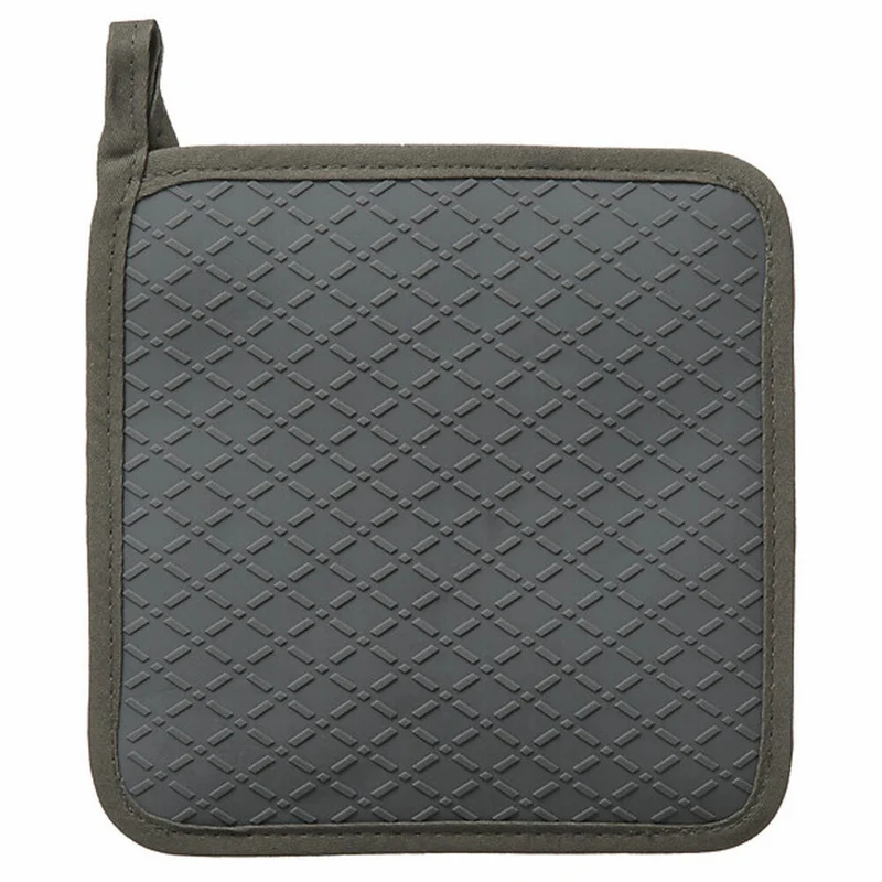 5five Simply Smart Topflappen Premium, Topfhandschuh, Silikon, Baumwolle, Grau, 151366