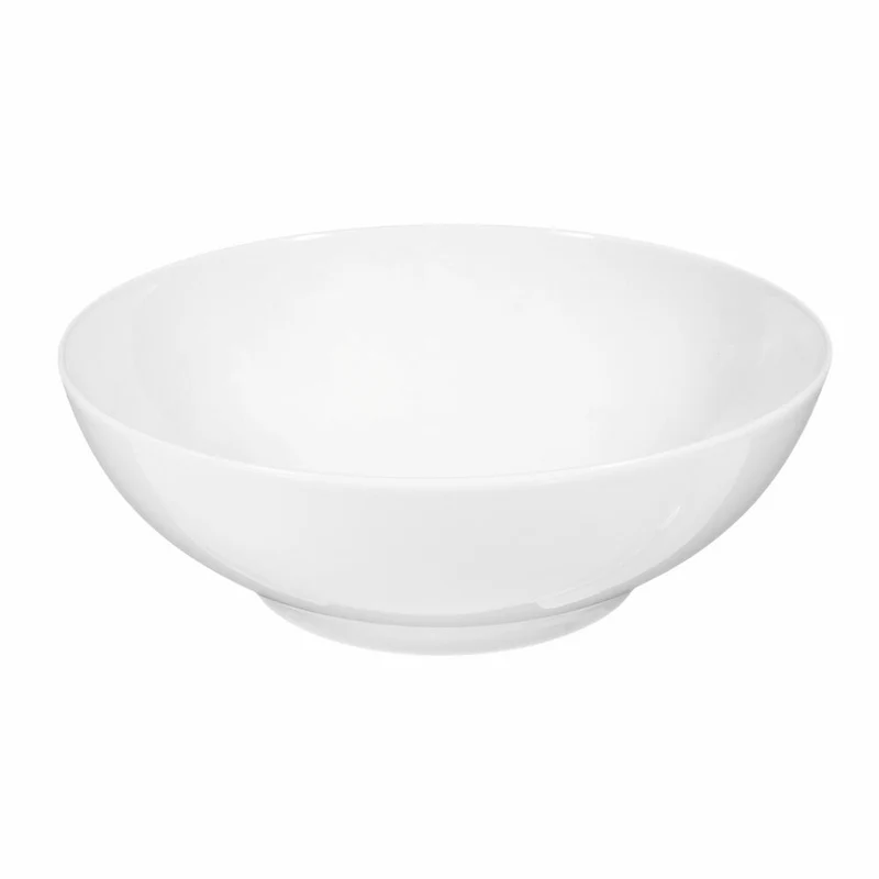 Seltmann Weiden Lido Schüssel Rund, Servierschale, Schale, Porzellan, Weiß, Ø 25.4 cm, 001.199680