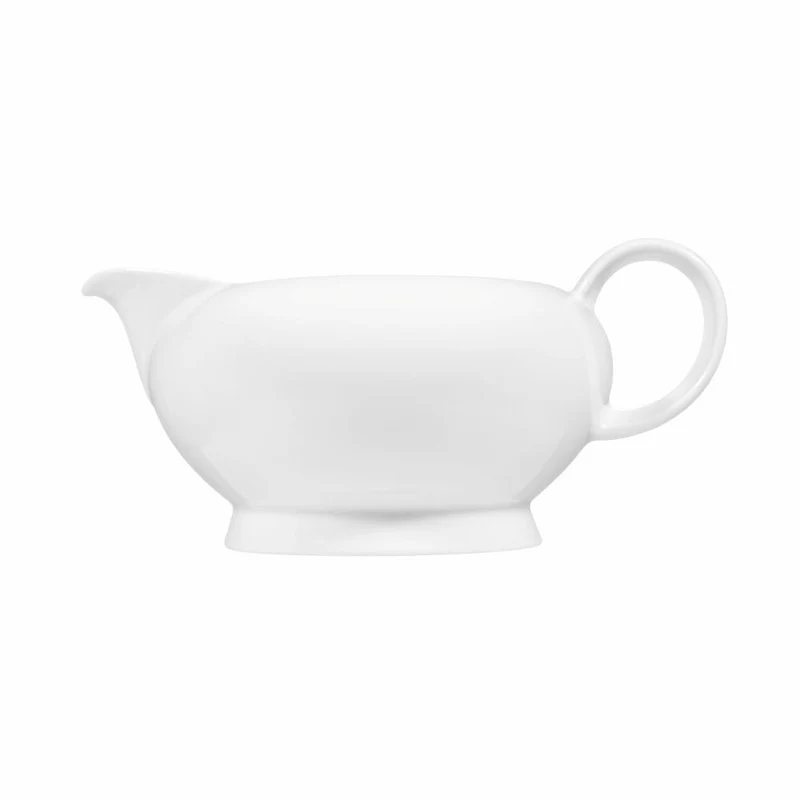 Seltmann Weiden Lido Sauciere, Saucenkanne, Soßenkanne, Porzellan, Weiß, 500 ml, 001.199960