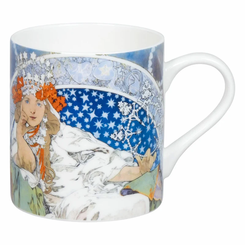 Könitz Becher Princezna Hyacinta - Alfons Mucha, Tasse, Porzellan, Bunt, 11 2 004 2801