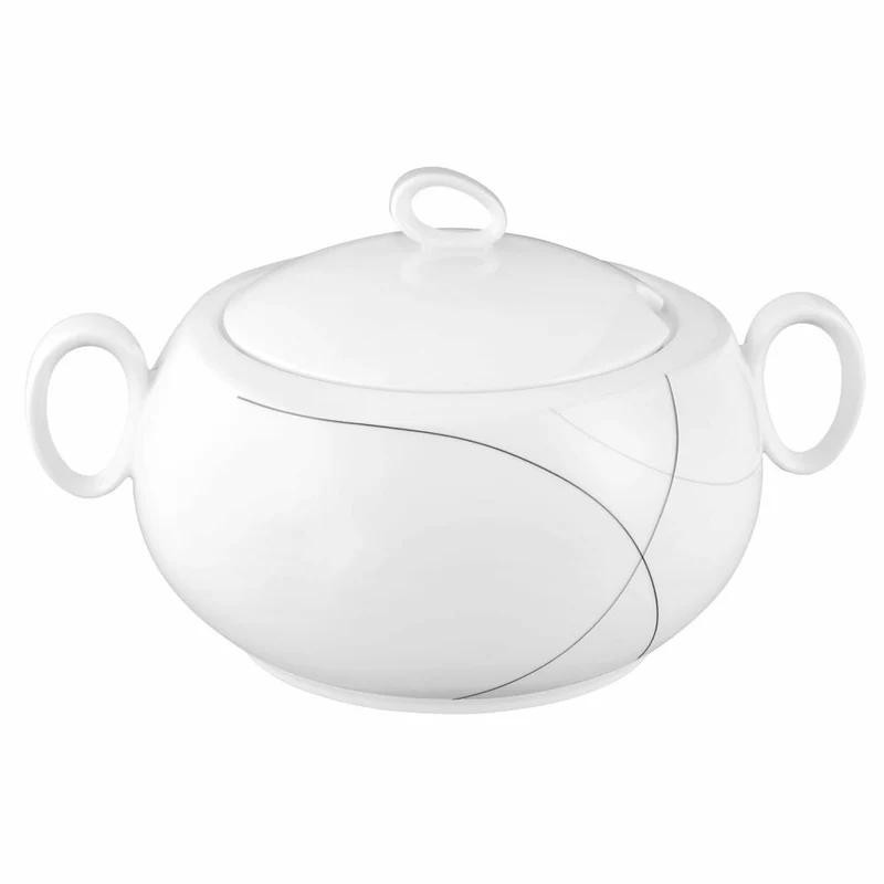 Seltmann Weiden Trio Schüssel mit Deckel, Suppenschüssel, Schale, Porzellan, Highline, 3.2 L, 001.696989