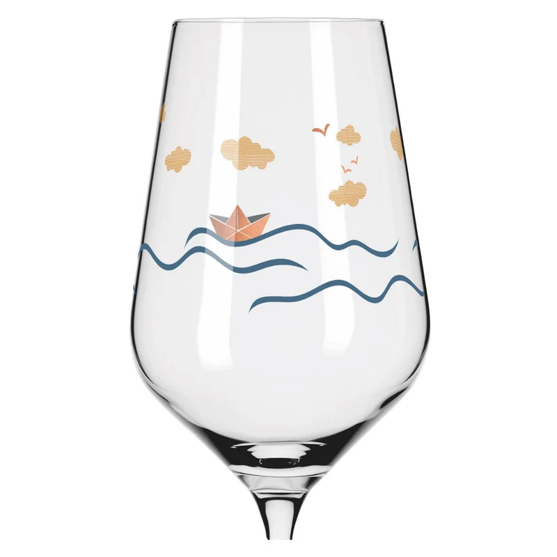 Ritzenhoff Weißweinglas 2er Set Herzkristall H23, Aurélie Girod, Applefield, Kristallglas, 380 ml, 6171001