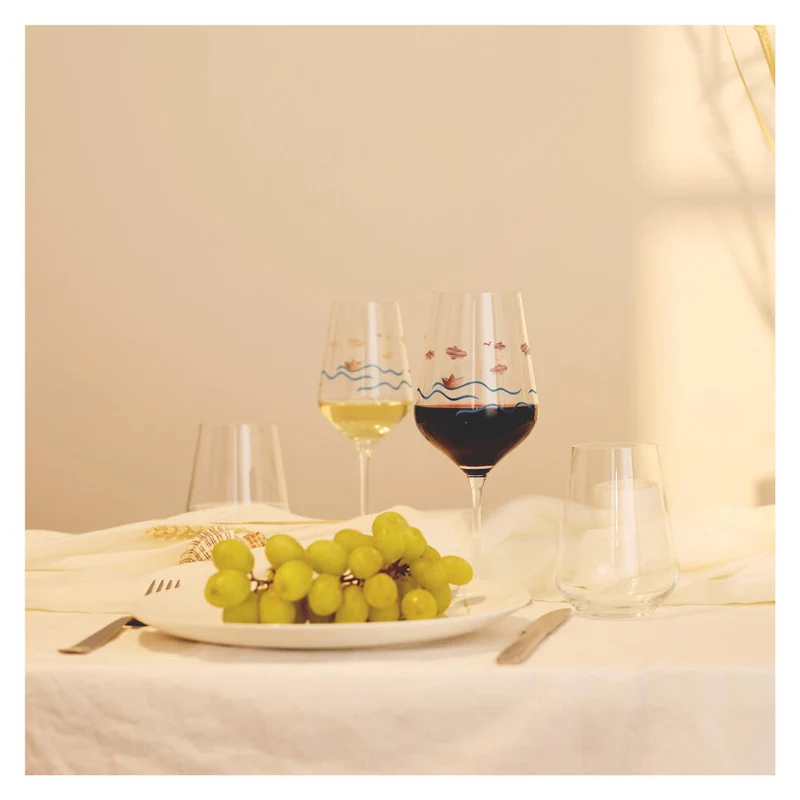 Ritzenhoff Weißweinglas 2er Set Herzkristall H23, Aurélie Girod, Applefield, Kristallglas, 380 ml, 6171001