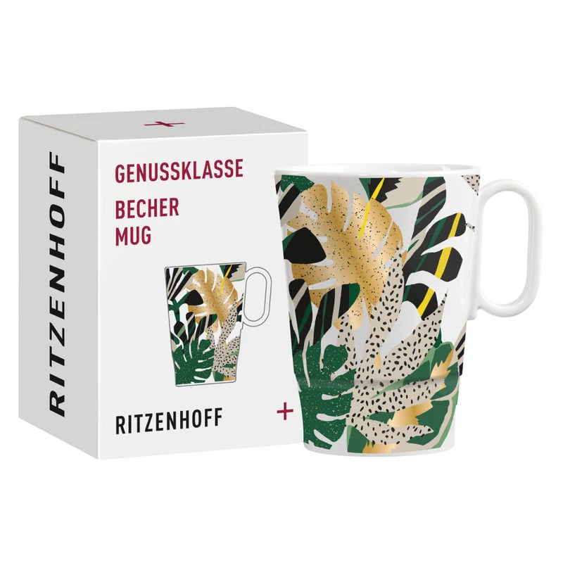 Ritzenhoff Kaffeebecher Genussklasse 007, Ritzenhoff Design Team, Porzellan, 335 ml, 3731007