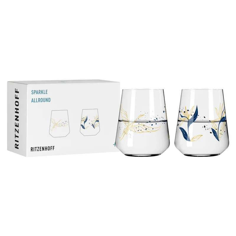 Ritzenhoff Universalglas 2er Set Sparkle 001, 002, Ana Vasconcelos, Kristallglas, 510 ml, 3981001