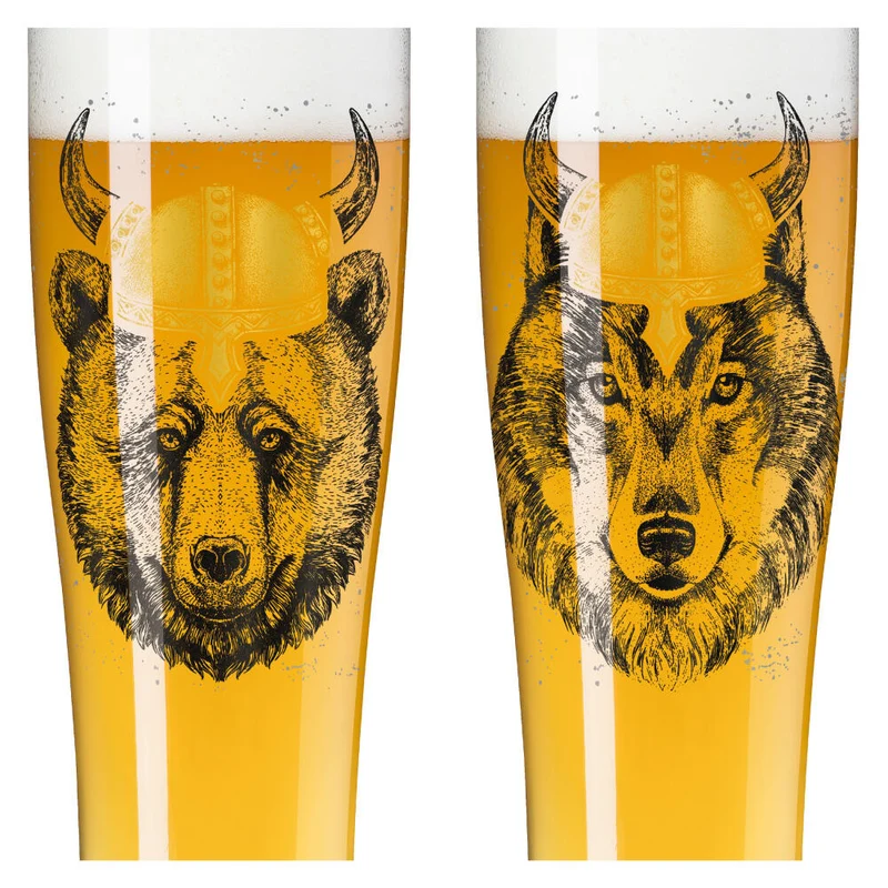 Ritzenhoff Weizenbierglas 2er Set Brauchzeit 015, 016, Ritzenhoff Design Team, Glas, 646 ml, 3481008