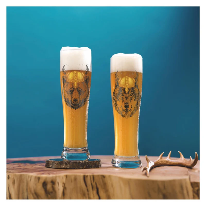 Ritzenhoff Weizenbierglas 2er Set Brauchzeit 015, 016, Ritzenhoff Design Team, Glas, 646 ml, 3481008