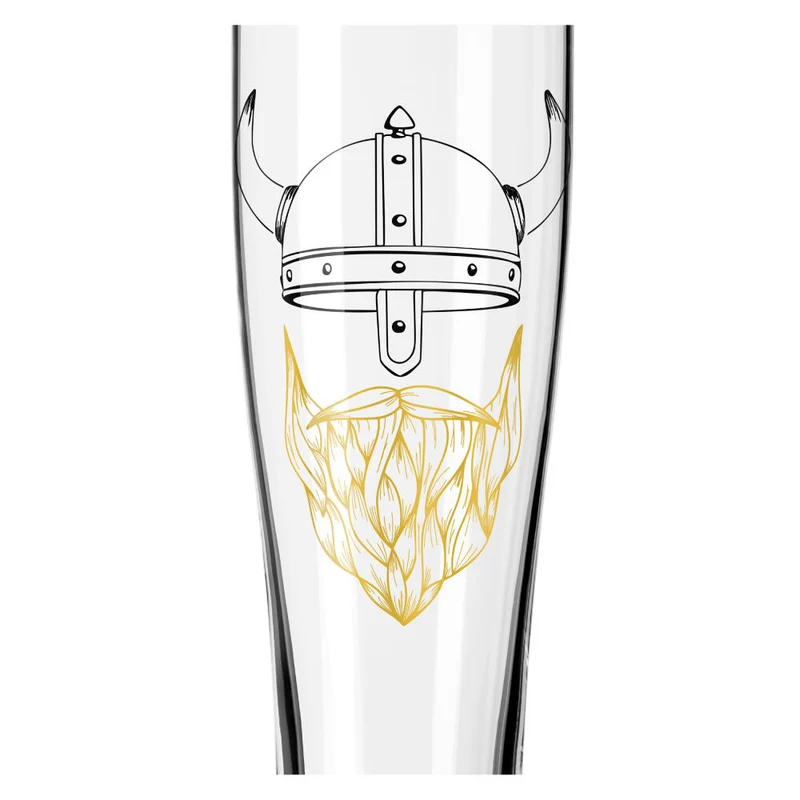 Ritzenhoff Weizenbierglas 2er Set Brauchzeit 017, 018, Ana Vasconcelos, Glas, 646 ml, 3481009
