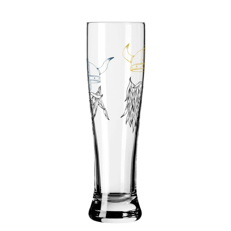 Ritzenhoff Weizenbierglas 2er Set Brauchzeit 017, 018, Ana Vasconcelos, Glas, 646 ml, 3481009