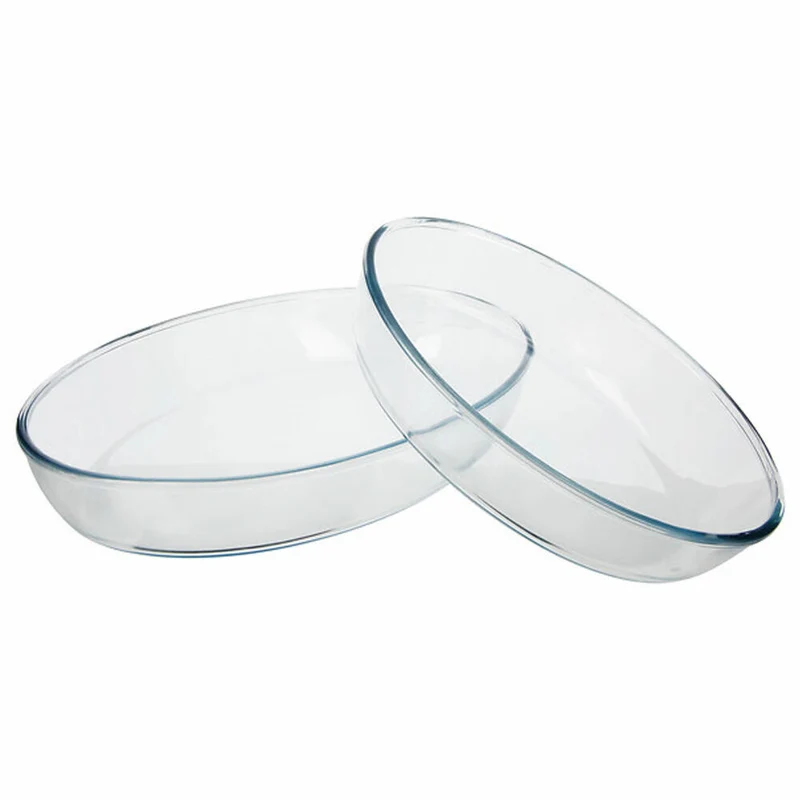 5five Simply Smart Ofenformen-Set 2-tlg., große und kleine Auflaufform, Glas, Transparent, 118532
